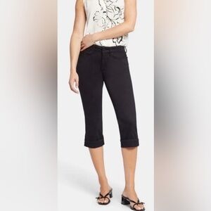 NYDJ Black Crop Cuff Jeans